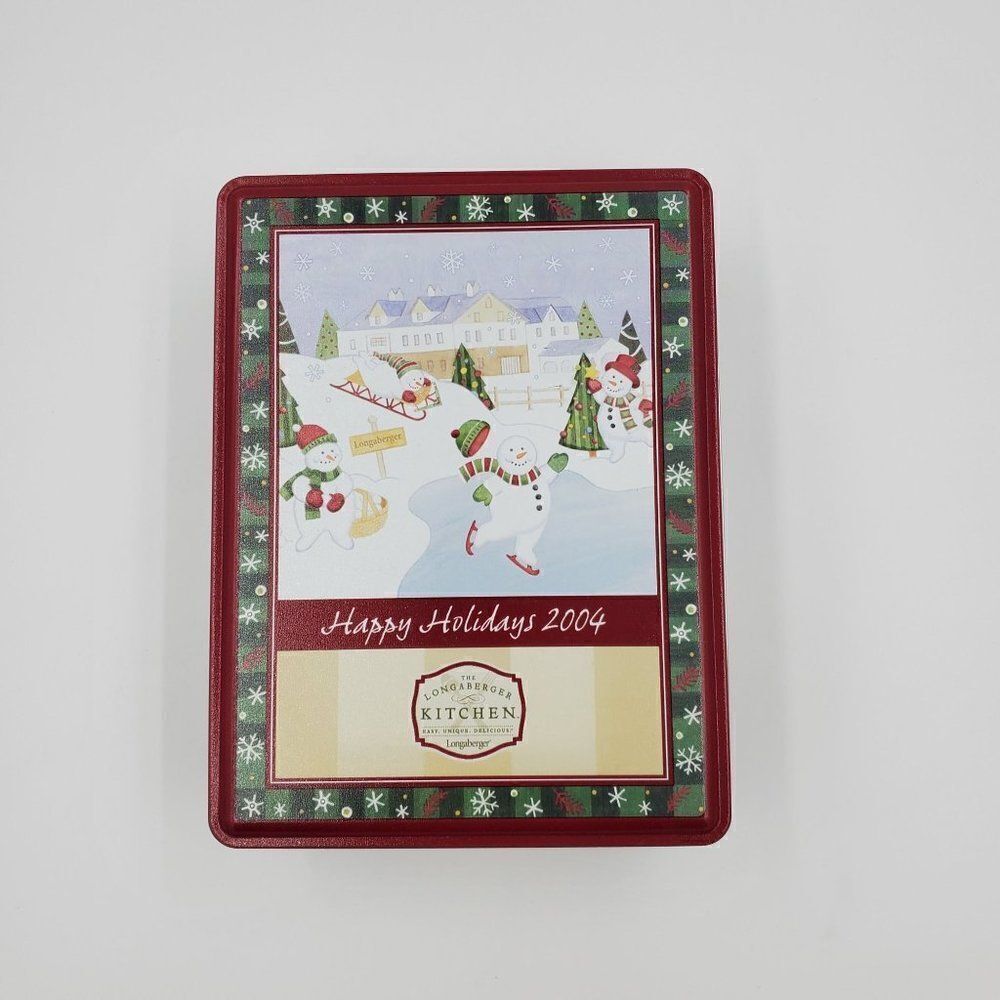Longaberger Holiday Sweet Treats Tin 2004 With Box #90030
